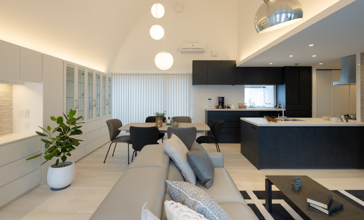 ダイニングとキッチンとリビング