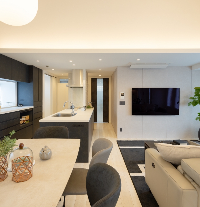 ダイニングとキッチンとリビング