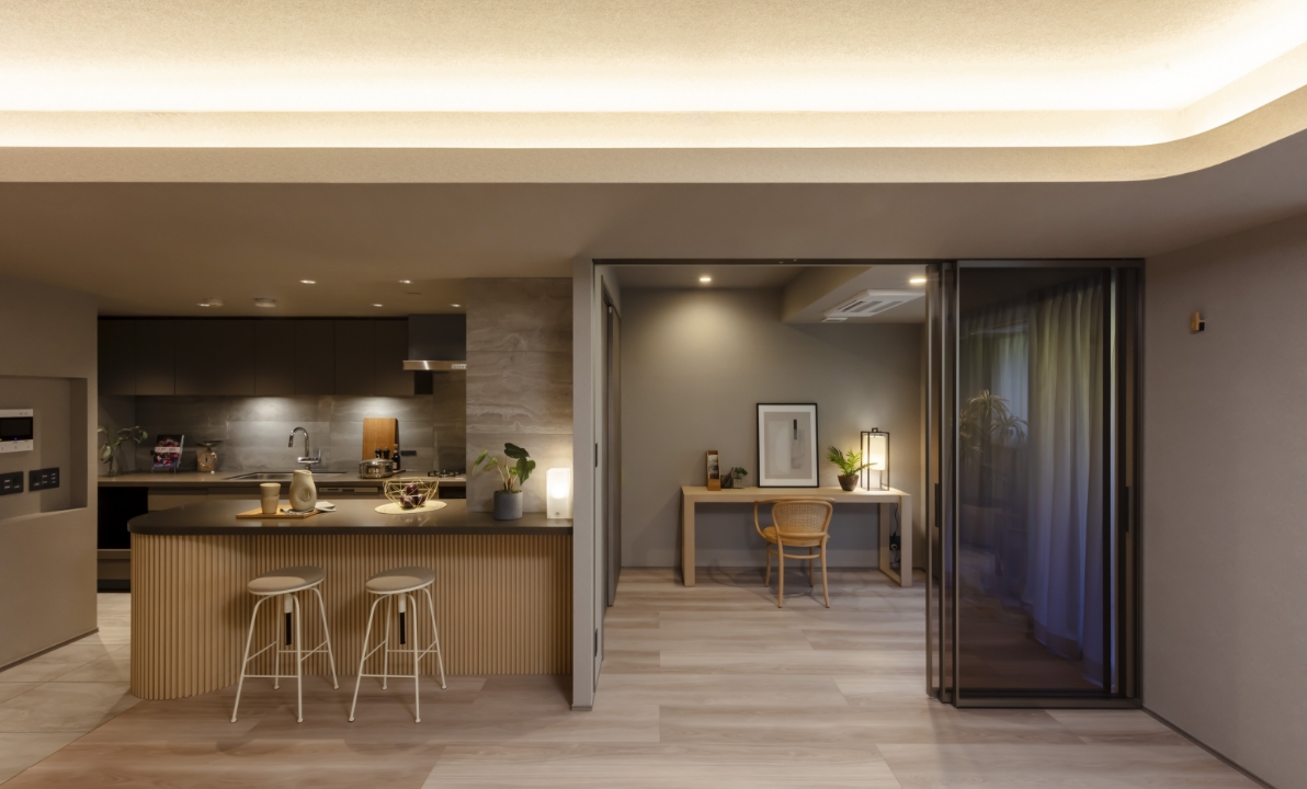 ダイニングとキッチンとリビング