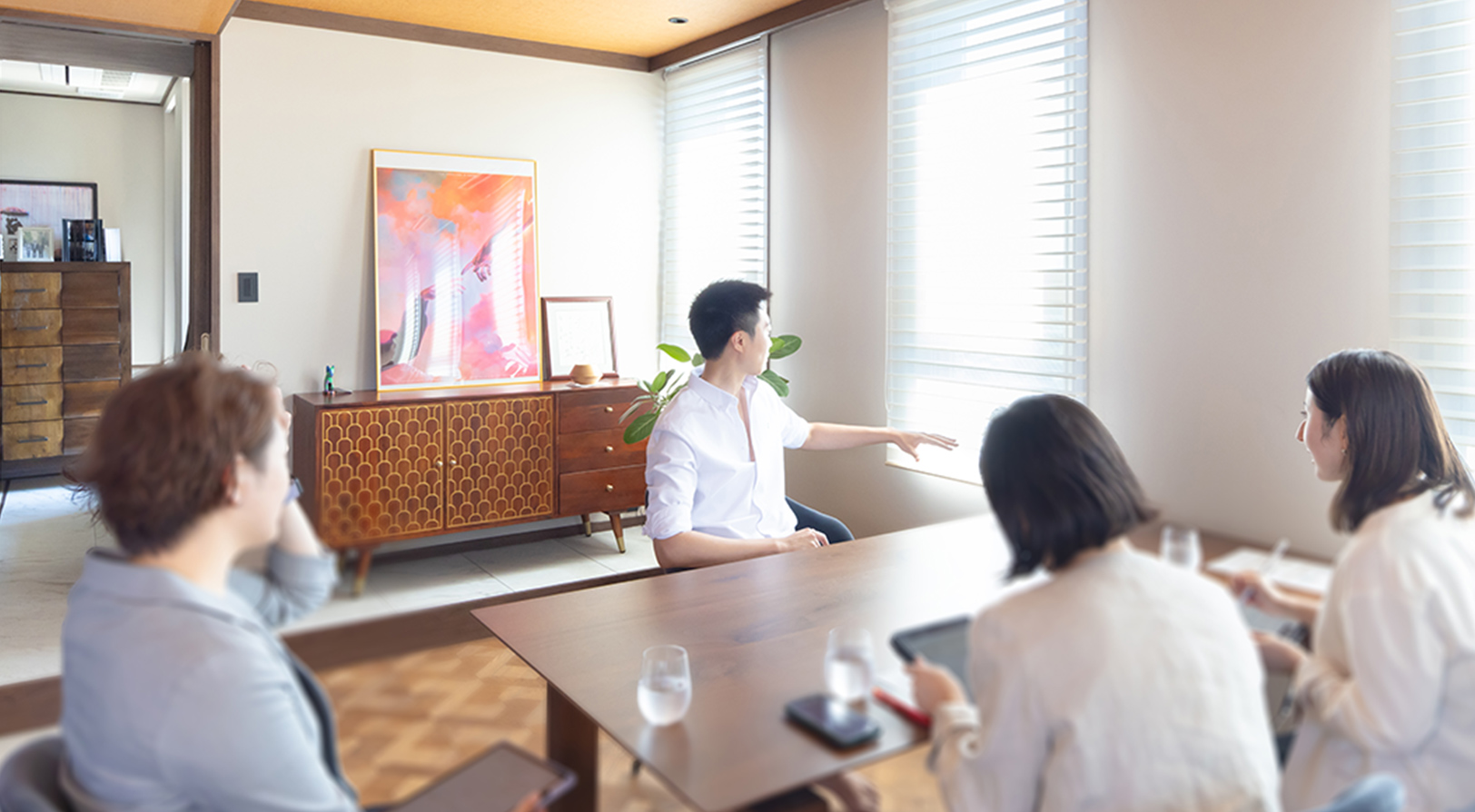 入居後のお部屋(リビング・ダイニング)/2023年7月撮影画像