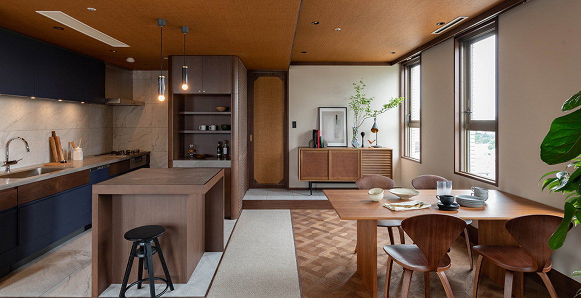 ダイニングテーブルがあるリビング