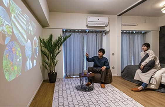 販売時のお部屋(リビング・ダイニング、洋室)/2020年12月撮影